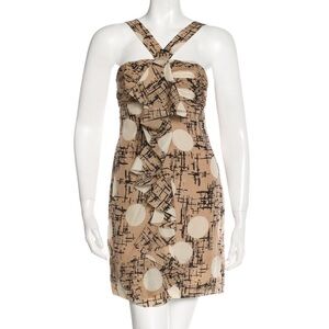 Robert Rodriguez 100% Silk Printed Dress Sz 10